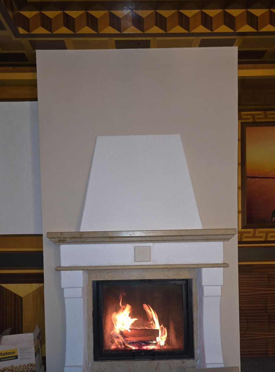 Kamin im Restaurant